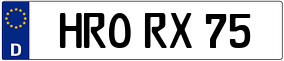 Trailer License Plate